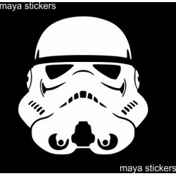 Stormtrooper sticker / decal for bikes, cars, laptop. Custom colors available